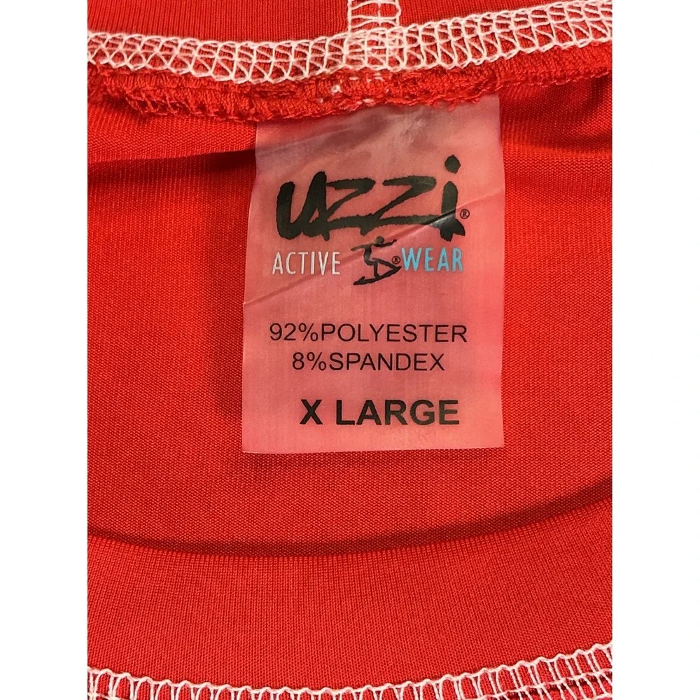 Uzzi Active Wear Mens‎ XL Red UPF 50+ Rash Guard Swim Surf Fishing Shirt NWT